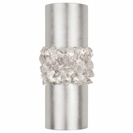876650ST Fine Art Lighting Arctic Halo 14"H Sconce with Silver Finish