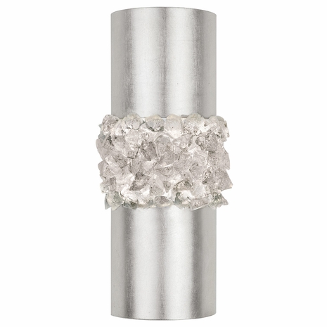 876650 Fine Art Lighting Arctic Halo 14"H Sconce with Silver Finish