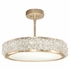 879940-1 Fine Art Lighting Arctic Halo 23"W Round Semi-Flush Mount with Gold Finish