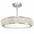 879940 Fine Art Lighting Arctic Halo 23"W Round Semi-Flush Mount with Silver Finish