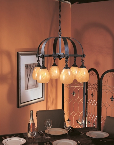 8826-NB-R Hudson Valley Lighting Elmira Six Light Chandelier (CLEARANCE ITEM)