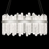 882840-1 Fine Art Lighting Lior 41"W Round Pendant with Silver Finish