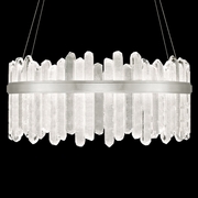 882840-1 Fine Art Lighting Lior 41"W Round Pendant with Silver Finish
