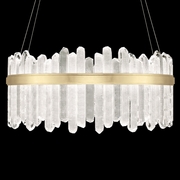 882840-2 Fine Art Lighting Lior 41"W Round Pendant with Gold Finish