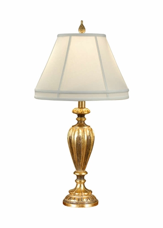 8865 Wildwood Lamps Old Gold Urn Lamp with Hand Finished Gold on Faux Wood