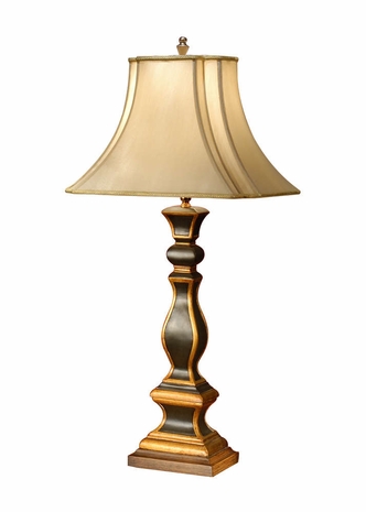 8875 Wildwood Lamps Aged Green Candlestick Lamp