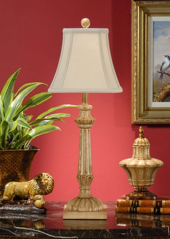 8881 Wildwood Lamps Cream Candlestick Lamp