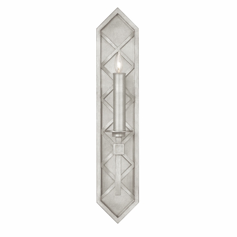 889550-4 Fine Art Lighting Cienfuegos 25"H Sconce with Silver Leaf w/No Shades Finish