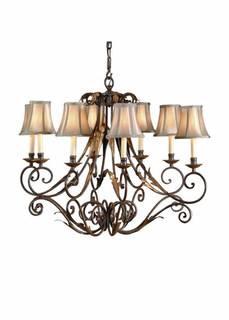 8897 Wildwood Lamps Iron Chandelier