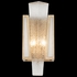 891150-21 Fine Art Lighting Crownstone 15"H Sconce with Gold w/Textured Linen Inserts Finish