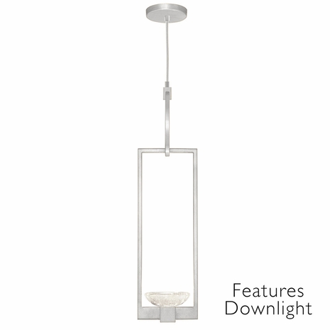 892840-11 Fine Art Lighting Delphi 7"W Round Drop Light with Silver Finish