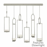 893140-11ST Fine Art Lighting Delphi 48"W Rectangular Pendant with Silver Finish