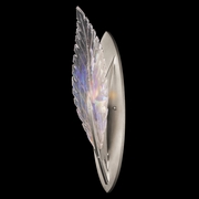 894550-1 Fine Art Lighting Plume 22"H Sconce with Silver/Dichroic "Plumes" Finish