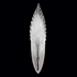 894550-11 Fine Art Lighting Plume 22"H Sconce with Silver/White "Plumes" Finish