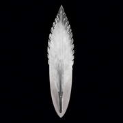 894550-11 Fine Art Lighting Plume 22"H Sconce with Silver/White "Plumes" Finish