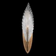 894550-21 Fine Art Lighting Plume 22"H Sconce with Gold/White "Plumes" Finish