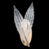 894750-21 Fine Art Lighting Plume 16"H Sconce with Gold/White "Plumes" Finish