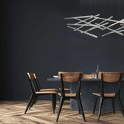 894840-132ST Fine Art Lamps Elevate 62"W Rectangular Pendant with Silver Finish