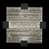 895440-15 Fine Art Lighting Terra 16.75"W Square Flush Mount with Black/Rake Clear Finish