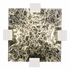 895440-21 Fine Art Lighting Terra 16.75"W Square Flush Mount with Silver/Clear Glass Finish