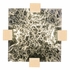 895440-31 Fine Art Lighting Terra 16.75"W Square Flush Mount with Gold/Clear Glass Finish