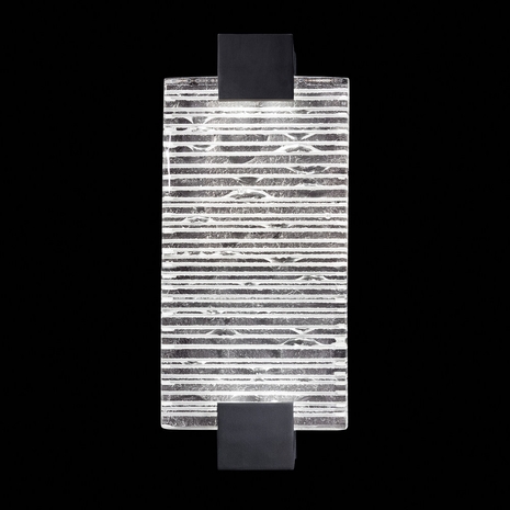 896550-15 Fine Art Lighting Terra 11.75"H Sconce with Black/Rake Clear Finish