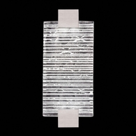 896550-25ST Fine Art Lighting Terra 11.75"H Sconce with Silver/Rake Clear Finish