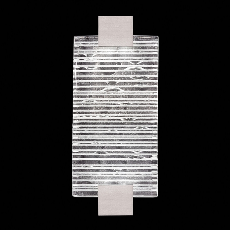 896550-25 Fine Art Lighting Terra 11.75"H Sconce with Silver/Rake Clear Finish