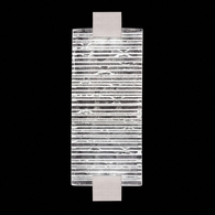 896650-25ST Fine Art Lighting Terra 15.75"H Sconce with Silver/Rake Clear Finish