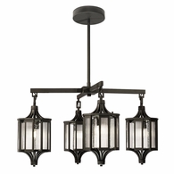 899182 Fine Art Lighting Bristol 31"W Outdoor Pendant with Black Finish
