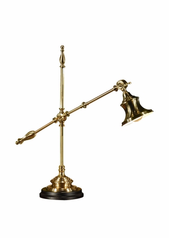 8995 Wildwood Lamps Adjustable Reading Lamp with Antique Patina Solid Brass