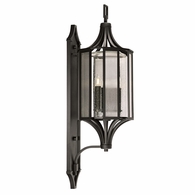 900281 Fine Art Lighting Bristol 40.4"H Outdoor Wall Mount with Black Finish