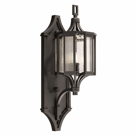900381 Fine Art Lighting Bristol 21.9"H Outdoor Wall Mount with Black Finish