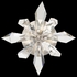 901840-1 Fine Art Lighting Foret 24.25"W Round Flush Mount with Silver Finish