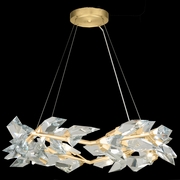 902640-2 Fine Art Lighting Foret 34"W Round Pendant with Gold Finish