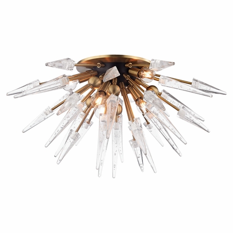 9028 Hudson Valley Sparta 6 Light Semi Flush