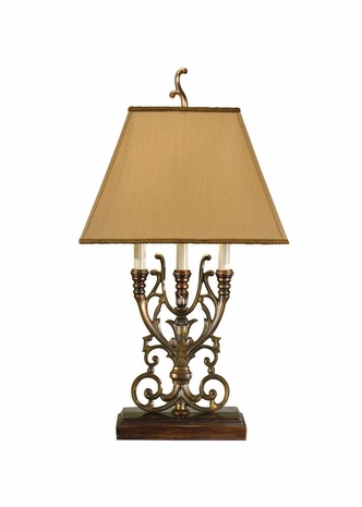 9057 Wildwood Lamps Fussy Candelabra Lamp