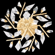 908740-2 Fine Art Lighting Foret 31"W Round Flush Mount with Gold Leaf Finish