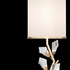 908815-2 Fine Art Lighting Foret 35.5"H Console Lamp with Gold Leaf w/Champagne Fabric Shade Finish