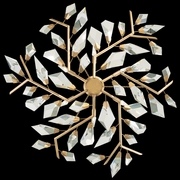 909040-2 Fine Art Lighting Foret 46.5"W Round Pendant with Gold Leaf Finish