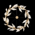 909540-2 Fine Art Lighting Foret 55"W Round Pendant with Gold Leaf Finish