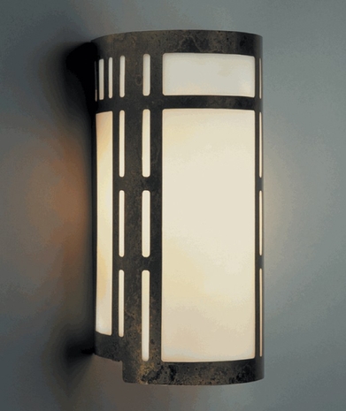 9114 Ultralights Lighting Luz Azul 16-Inch Cylinder Wall Sconce