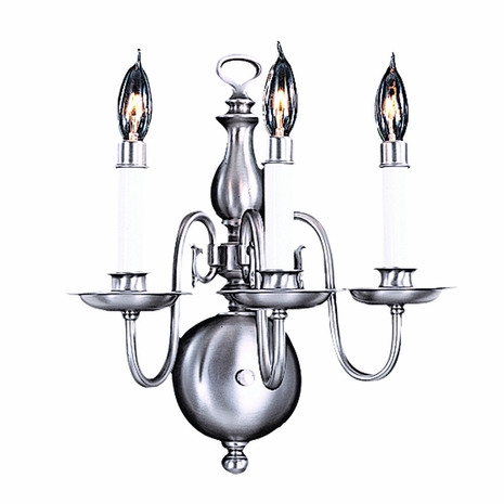 F-9123 Framburg 3-Light Mahogany Bronze Jamestown Sconce