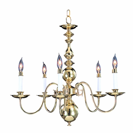 F-9126 Framburg 5-Light Mahogany Bronze Jamestown Dining Chandelier