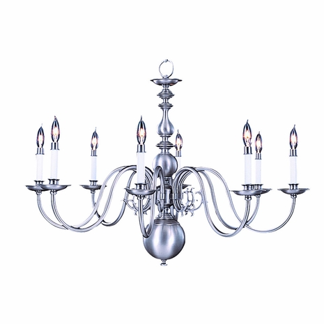 F-9130 Framburg 8-Light Mahogany Bronze Jamestown Dining Chandelier