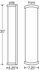 9131L30 Ultralights Lighting Classics 30-Inch Curved Wall Sconce
