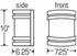 9132L10 Ultralights Lighting Classics 10-Inch Cylinder Wall Sconce