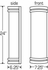 9132L24 Ultralights Lighting Classics 24-Inch Cylinder Wall Sconce