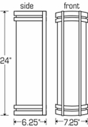 9133L24 Ultralights Lighting Classics 24-Inch Wall Sconce