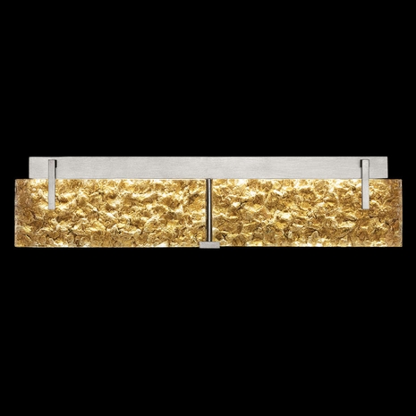 913450-22ST Fine Art Lighting Terra 29"W Bath Bar with Silver/Gold Leaf Glass Finish